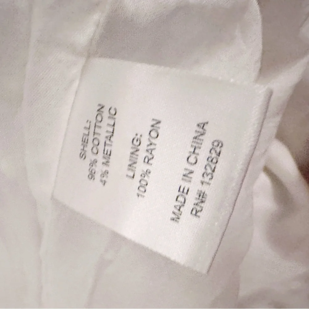 Majorelle Floral Printed Long Sleeve Romper Mini Metallic Lurex Thread - Picture 6 of 8